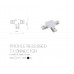 Įleidžiamo bėgelio jungtis PROFILE RECESSED T-CONNECTOR WHITE